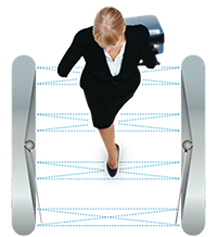 Fastlane turnstile advanced infrared beam matrix from Smarter Security.