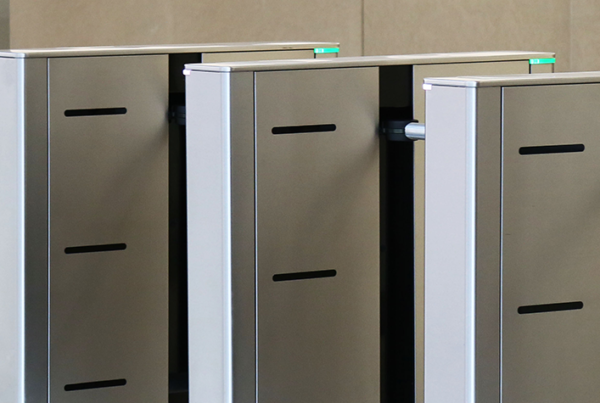 Fastlane Plus 400 MA optical turnstiles from Smarter Security