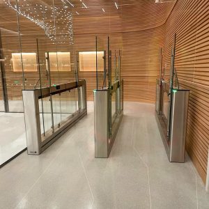 Smarter Security- Fastlane Interlock Fastlane interlock dual-barrier turnstiles from Smarter Security